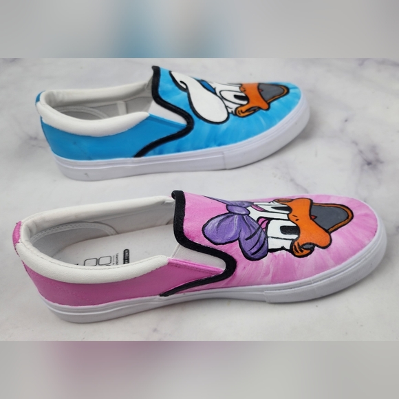 Hand Painted No Boundaries D&D Duck flats - Picture 9 of 11